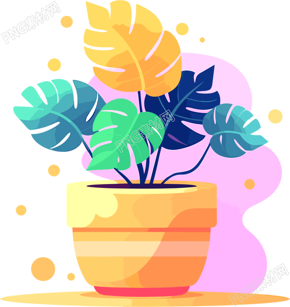 植物收藏风格的插图设计