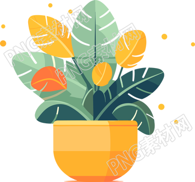 植物收集風(fēng)格的平面插畫