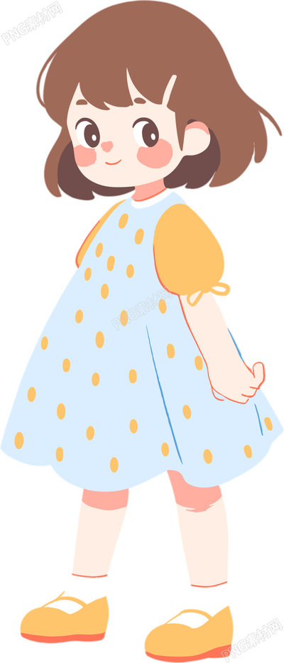 可愛少女圖形素材