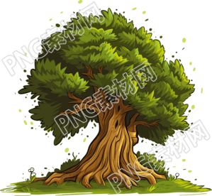 綠色森林插畫設(shè)計(jì)