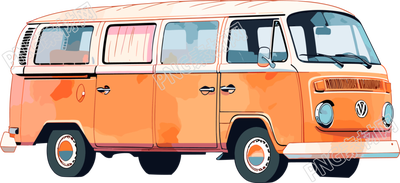簡約小清新車水彩浪漫插畫設(shè)計(jì)