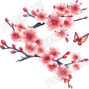 中國(guó)風(fēng)梅花插畫素材計(jì)劃