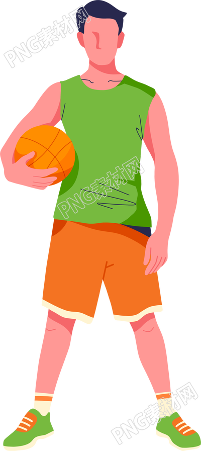 打藍(lán)球的男生可商用PNG元素