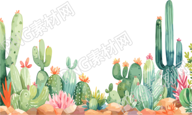 可愛仙人掌商業(yè)可用PNG素材