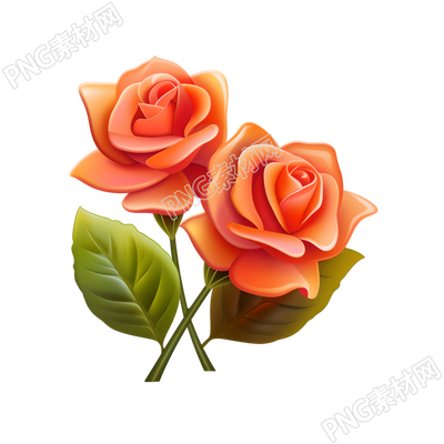 3D花卉可愛(ài)卡通插圖