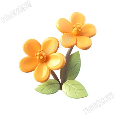 3D花卉三維花朵圖標(biāo)素材