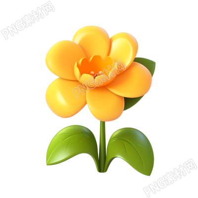 3D花卉小圖標(biāo)素材