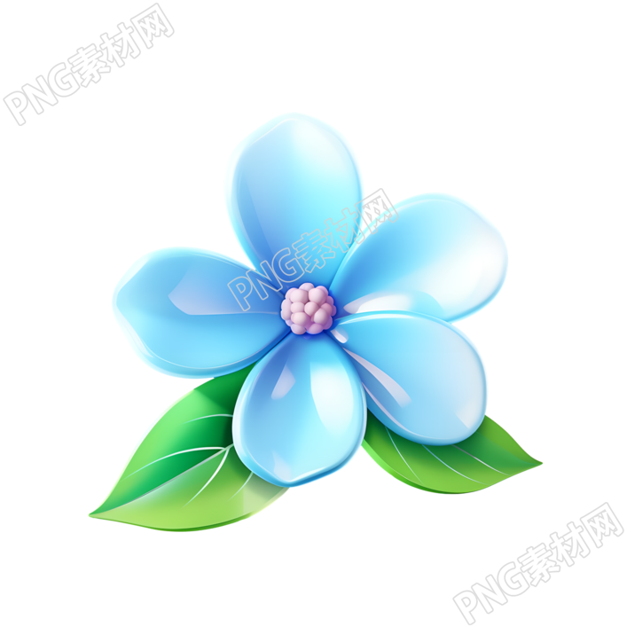 3D花卉透明背景素材