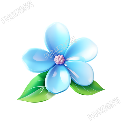 3D花卉透明背景素材
