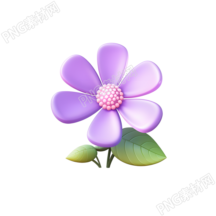 3D花卉可商用图标插画