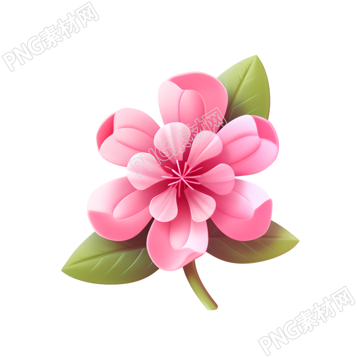 3D花卉可爱设计元素