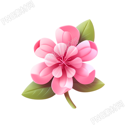 3D花卉可愛(ài)設(shè)計(jì)元素