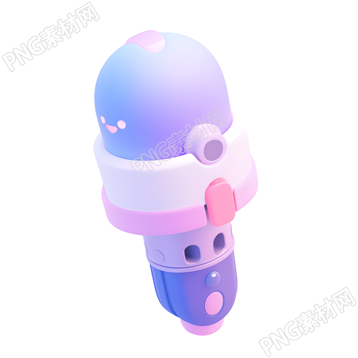 3D话筒可商用插画