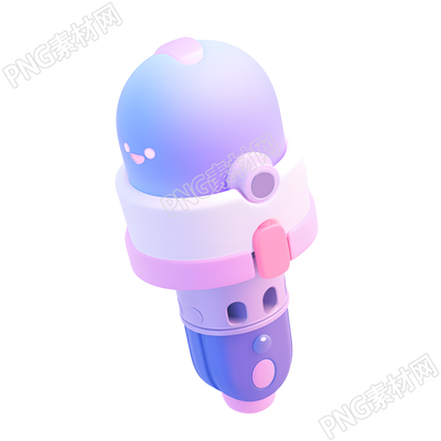 3D話筒可商用插畫