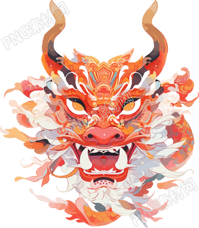 中國(guó)龍透明背景插圖