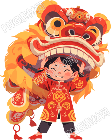 舞獅傳統(tǒng)民俗元素