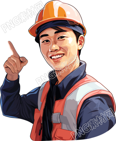 工人图形设计元素插画
