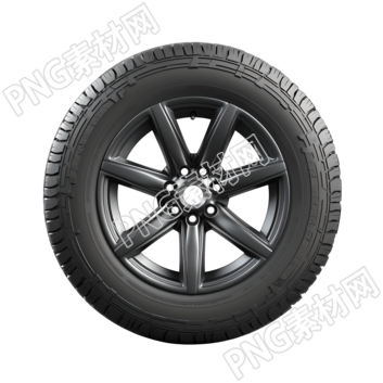 3D汽車輪胎高清PNG圖形素材