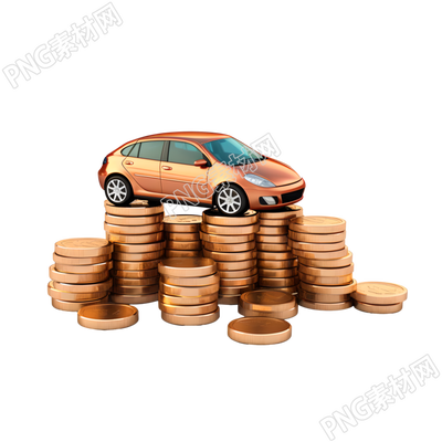 3D金幣汽車圖標(biāo)設(shè)計(jì)素材