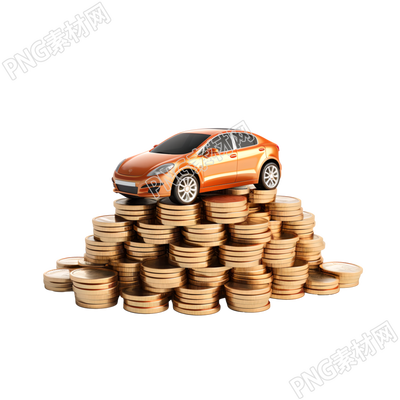 3D金幣汽車圖標(biāo)素材