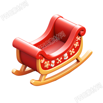 3D圣誕雪橇創(chuàng)意設(shè)計插畫