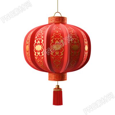 3D紅燈籠創(chuàng)意設(shè)計插畫
