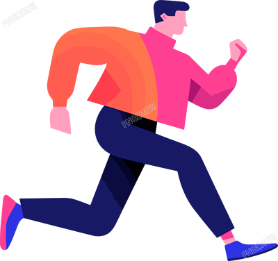 運動男生卡通圖形素材