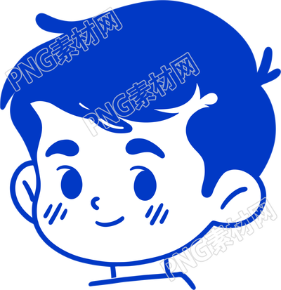 卡通男孩簡(jiǎn)潔線條元素