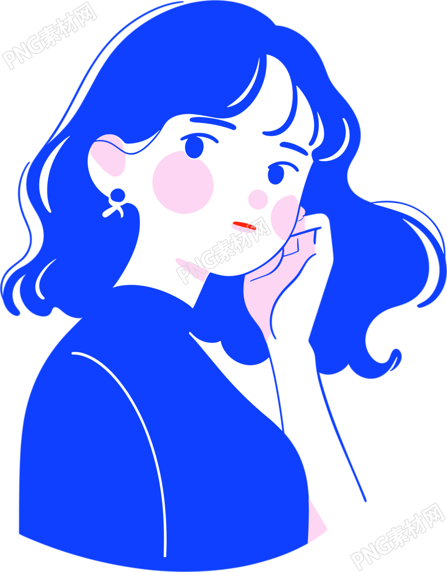卡通女孩高清图素材
