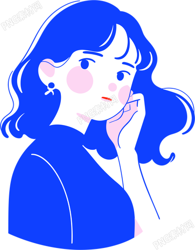 卡通女孩高清圖素材