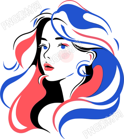 卡通女孩簡(jiǎn)筆畫插圖