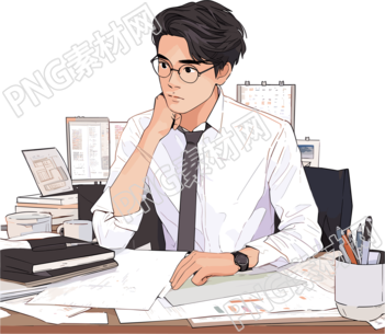 職場(chǎng)男生商業(yè)設(shè)計(jì)素材