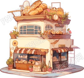 面包店百年老字號插圖