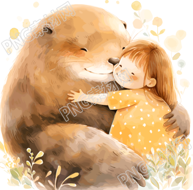 兒童圖書插圖可愛小女孩元素