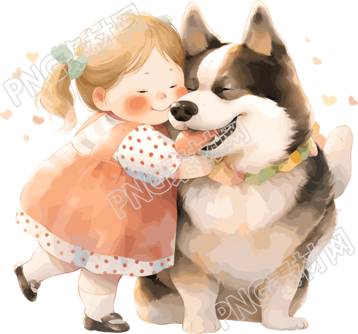兒童圖書插圖小女孩PNG插畫