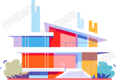 彩色房屋商業(yè)設計素材