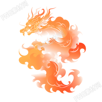 紅色中國龍矢量素材