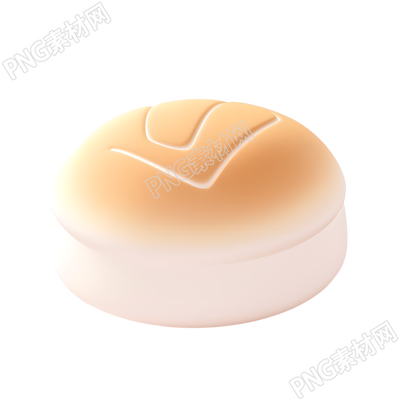 3D面包香甜可口插畫