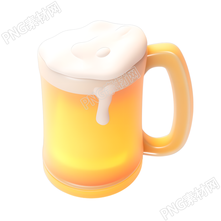 啤酒3D图标素材