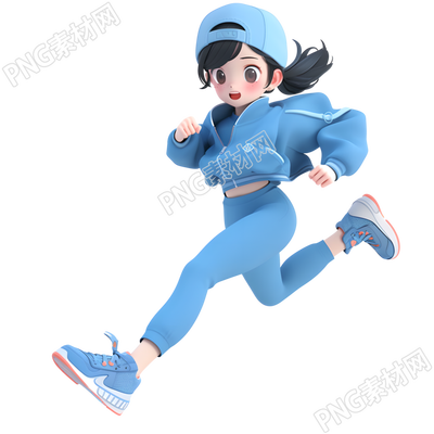 3D運(yùn)動(dòng)女孩簡(jiǎn)約商業(yè)設(shè)計(jì)素材