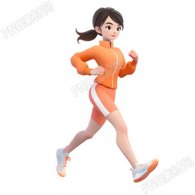 3D運(yùn)動(dòng)女孩可商用素材