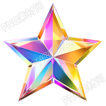 五角星明亮插图