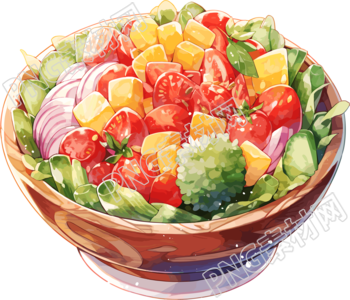 蔬菜沙拉商业设计元素