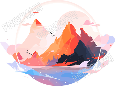 旅游風(fēng)景插圖素材