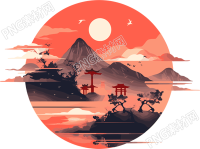 旅游風(fēng)景透明背景插圖