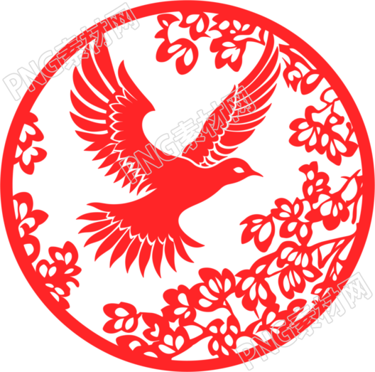 窗花剪纸老鹰插图