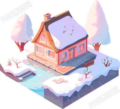 雪地小屋創(chuàng)意設(shè)計元素