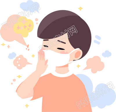 生病男孩高清圖形素材