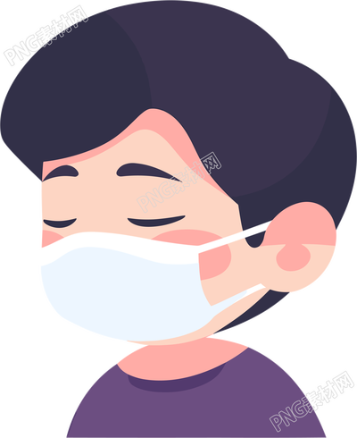 生病男孩高清PNG透明背景插畫