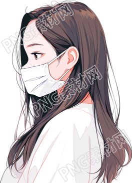 生病女孩創(chuàng)意設計元素
